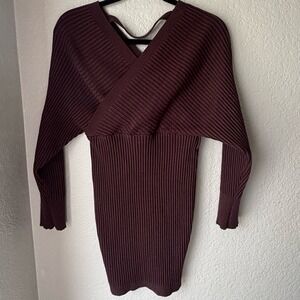 Windsor small women's brown wrapped sweater